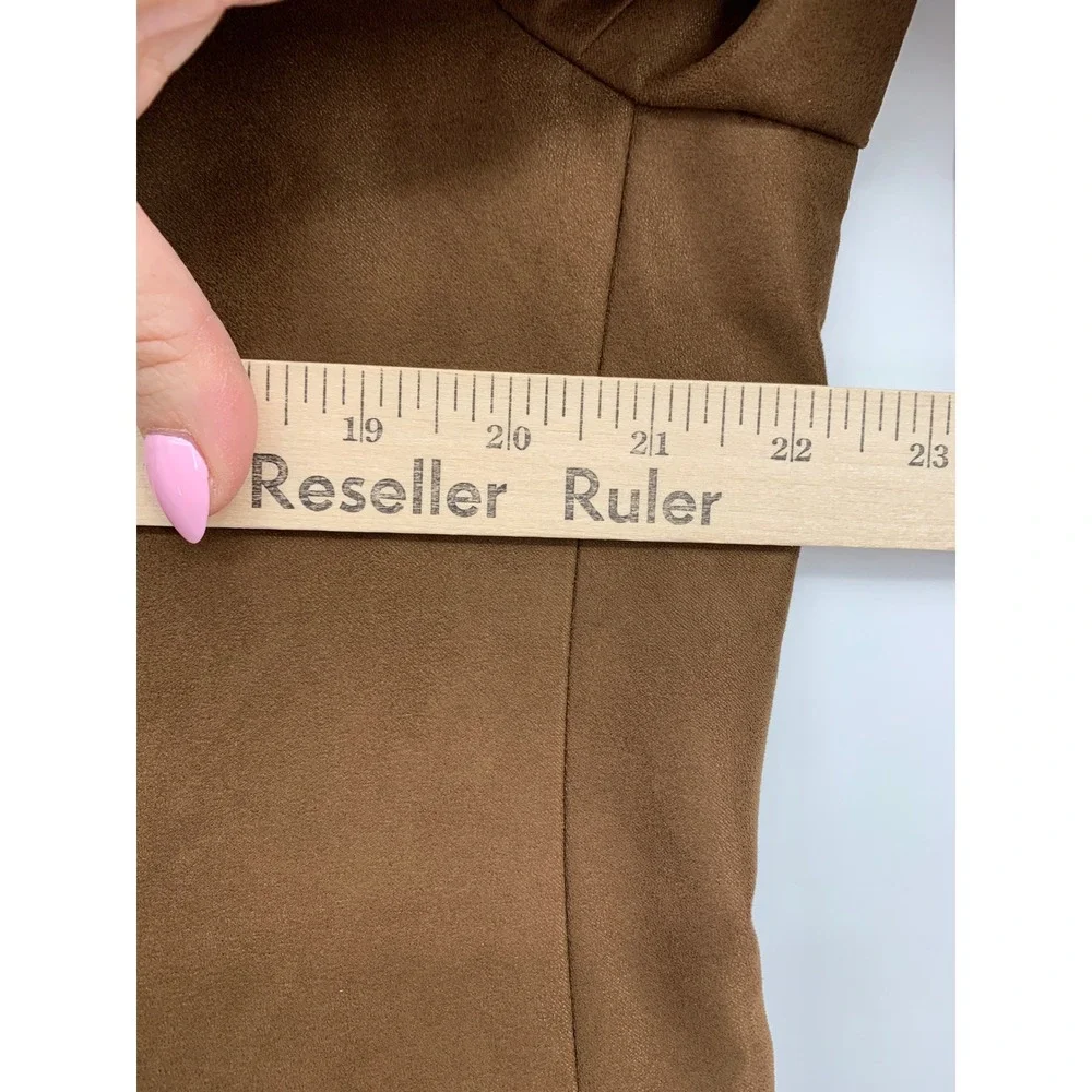 Ralph Lauren Blazer Jacket Mens 44L Brown Faux Suede UltraSuede Sport Coat NEW